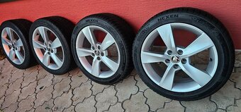 Originál alu Škoda Rapid 5x100 215/45 R16 - zimní - 4