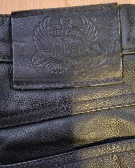 Kožené motorkářské kalhoty - Velikost 2XL (56) - 4