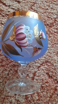 sada 6 sklenic na víno se smaltem a zlatem - 4