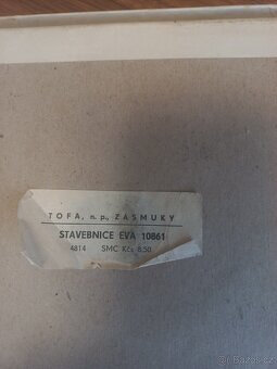 Retro dřevěná stavebnice/kostky Tofa Zásmuky - 4