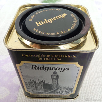 Plechová retro krabička od čaje Ridgways - 4