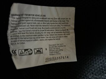 Helma na lyže / snowboard - 4