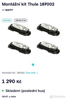 Thule - kit 187002 + Evo fix point 710700 - 4