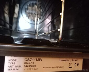 elektrický sporák MORA CS711MW - 4