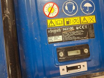 Elektrocentrála Scheppach SG3100. Výkon 2700 W - 4