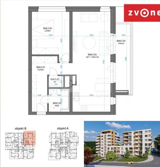 Nový byt 2+kk v projektu Byty Stráně Zlín - 4