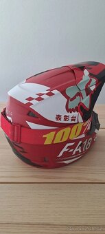 Motokrosová přilba FOX V1 Sayak + brýle - 4
