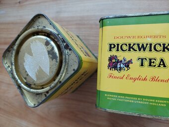 Krásná stará retro plechovka na čaj, plechovky Pickwick - 4
