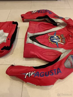 Mv Agusta CRC Edition-Pánská kožená moto kombinéza dvoudílná - 4