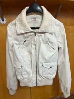 Dámská bílá koženková bunda, vel 40, zn. Orsay - TOP - 4