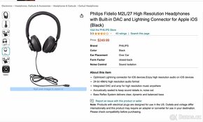 Sluchátka Philips Fidelio M2L - NOVÁ, ZABALENÁ - 4