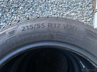 4x zimní zánovní pneu Barum Polaris 5 215/55 R17 - 4