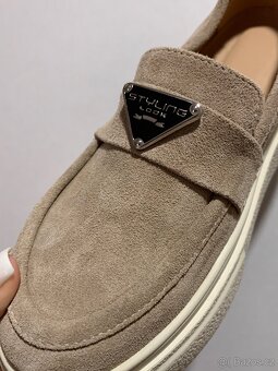 Dámské Loafers/ Mokasíny Kůže Nove - 4