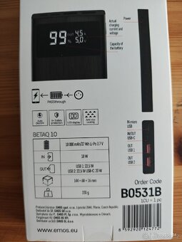 powerbanka Emos 10 000 mAh, rychlonabíjecí 22,5 W - 4