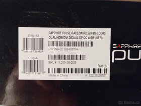 GPU - Sapphire Pulse Radeon RX 570/ 8GB GDDR5 - 4
