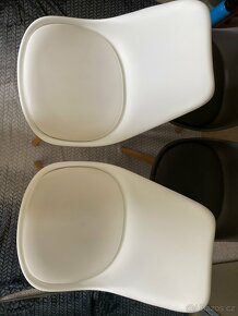 Jídelní židle plast, masiv buk (4 kusy) - 4