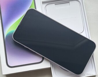 iPhone 14 Purple BATERIE 100% TOP - 4
