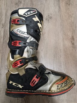 Motokrosové boty TCX, vel.42-43 vč. gelových botiček - 4