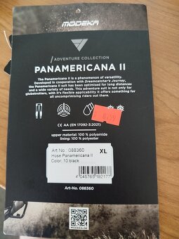 moto kalhoty MODEKA PANAMERICANA II černá XL 088360 nenošené - 4