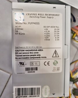 2x zdroj do pc 350w a 1x 405w. - 4