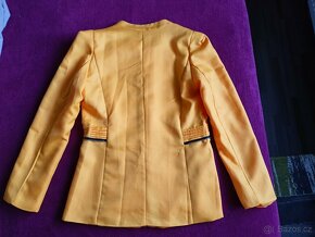 Dámské žluté sako na zip - 4