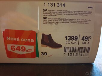 DÁMSKÉ KOTNÍKOVÉ BOTY vel.39 - 4