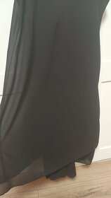 Nové lehoučké černé šaty na ramínka uni size - 4