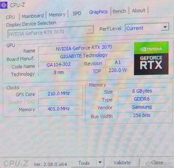 Grafická karta GIGABYTE GeForce RTX 3070 EAGLE 8GB GDDR6 - 4