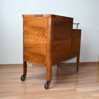 Pojízdný barový, servírovací stolek - Art deco - 4