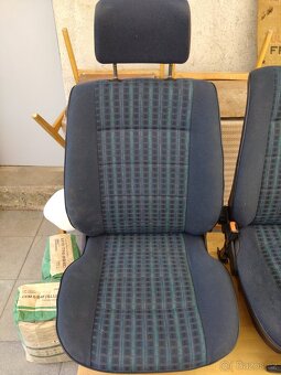 Přední sedačky VW Golf mk2 tmavě modré - 4