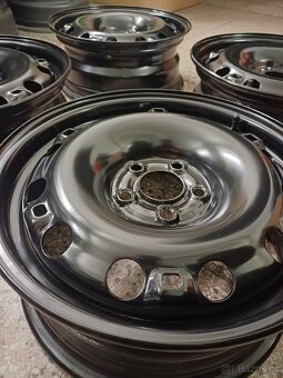 Plechové disky 5x100, ET38, R15 Škoda, Audi, VW, Seat - 4