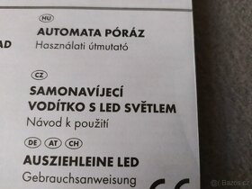 Samonavíjecí vodítko 5m/20kg a 5m/35kg LED světlem/pásek - 4