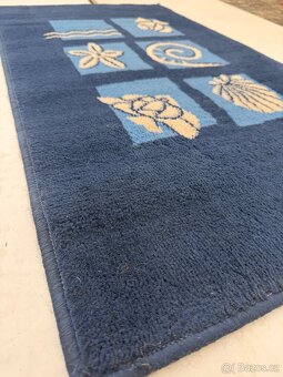 Koberec modrý mořský motiv 600x1080 mm - 4