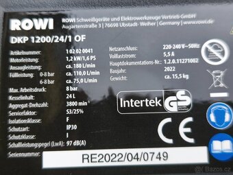 Prodám NEPOUŽITÝ Bezolejový kompresor ROWI DKP 1200/24/1 OF - 4