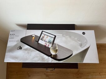 Černá police na vanu NEXT - 4