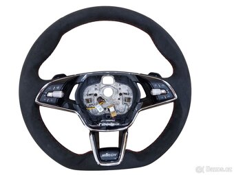Škoda Alcantarový volant Červená niť 5E3 419 093 - 4