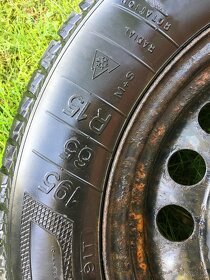 4 disky 5x100mm+pneu zimní 195/65/15 Kleber Krisalp 70% - 4
