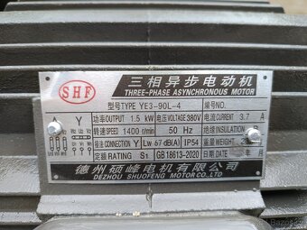 Třífázový motor 380V, 1,5kW - 4
