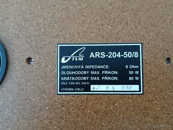 Reproduktor ARS-204-50/8 centrální/středový - 4