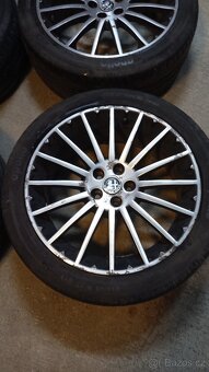 Alu Toora 17" 5x98 Alfa romeo sada černostříbrná - 4