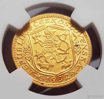 Svatováclavský dukát 1932, certifikace NGC MS 62 - 4