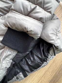 Stříbrná teplá bunda vel. L C&A - 4