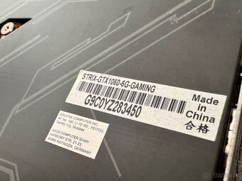 GPU NVIDIA GTX 1060 ROG STRIX 6GB GDDR5 (RGB) - 4