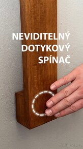Designové světlo na stěnu (masiv - buk) - 4