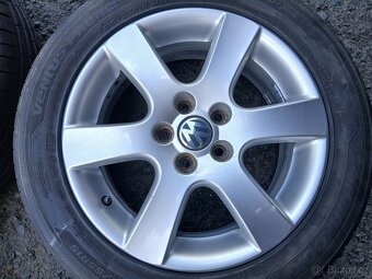 Prodám sadu ALU kol VW 195/55R15 letní - 4