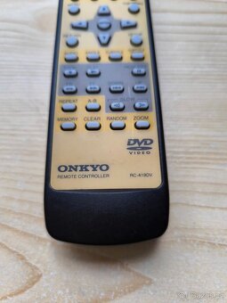 Pěkný Dálkový ovladač ONKYO RC-419DV + Nové Baterie Philips. - 4