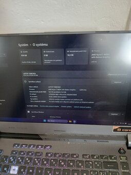 Prodám Asus Rog G15 (Ryzen 7,RTX 3060) - 4