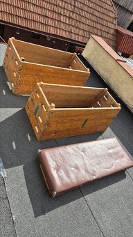 Starožitná švédská bedna, výška 117 cm - 4