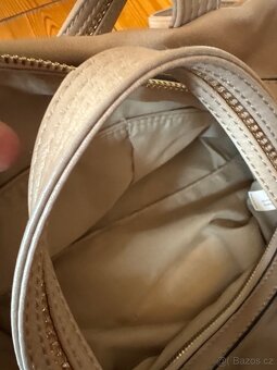 Kožená kabelka pudrová růžová - 4