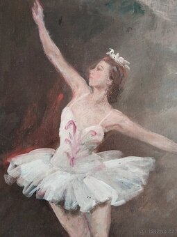 obraz BALETKA, olej, sign. K. K. Farský - 4